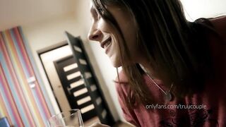 We entice Handyman with my Roomie FFM 3some