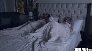 Small lesbo and sexy teen enjoyed sexy cunt licking after giving a kiss and hotties liked excellent lesbo sex