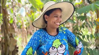 Blameless peasant cutie is drilled in swap for some chickens