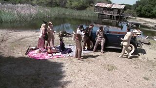 Bobbi Starr, Dylan Ryder, Julia Ann And Natasha Marley Outdoor Fuckfest
