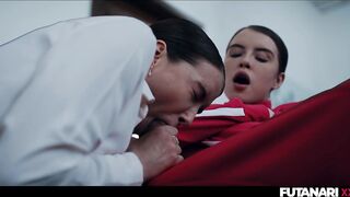 TRANSGENDER SURPRISE - Real Futanari bang hawt beauties and explode with a massive load of cum