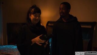 Lalin girl mother i'd like to fuck Little Puck and her ebony spouse will cuckold the ghost without their abode.The breasty playgirl is cunt licked and sucks a large ebony shlong
