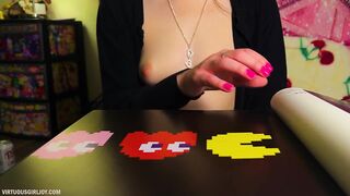 topless asmr looking at movie scene game art ???? relaxing tracing & paper sounds