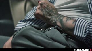 Library Shemale hentai Group-sex - Veronica Leal Gets Trapped By Sex Hungry Transsexuals In double penetration And Bukkake Session