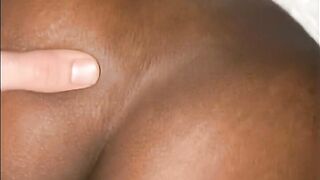 Small Black beauty banged by white chap