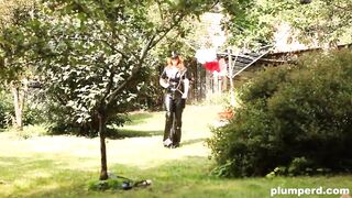 Maddest Super-Sized big beautiful woman Outdoor Weenie Drubbing