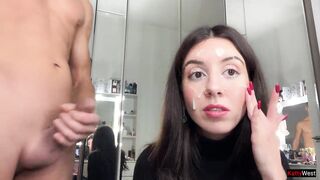 Most good Facial Compilation, Cum in Throat , Cum Swallowing - Katty West