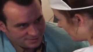 Breathtaking French nurse enjoys sexy anal screw