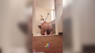 Gibby The Clown Gets His Knob Throated Whilst Using Bath