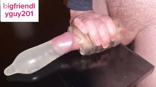 Stud Groaning during the time that Banging Fleshlight with Filthy Talk until Massive Cum in Water