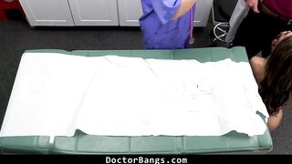 Doctor and Nurse Ask This Dazzling Playgirl to Disrobe - Doctorbangs