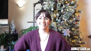 Kitty Valance Presents Her Pink Cunt As Surprise Holiday Gift