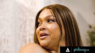 GIRLSWAY - Sexually excited All Natural Ashlyn Peaks Want to Be Caught By Roommate Siri Dahl During the time that Masturbating