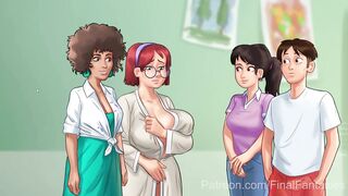 Summertime Saga XXX Gameplay - Art Class with BIGGEST Tit Squeezing