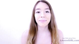 Gorgeous teen model got enticed by the producer