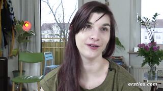 Ersties - Jade feels herself, touches herself and comes with feeling
