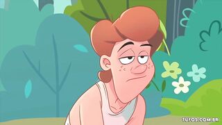 Peeing behind the bush - The Caipiras Movie scene, porn toon!