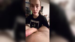TEEN mother I'd like to fuck DEEPTHROAT THICK WHITE DONG LILE A PRO PART 1 JIZZ FLOW IN PART two