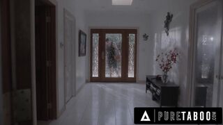 PURE TABOO Possessed Housewife August Skye DRAINS Local Male & Her Spouse Of CUM After Spider Bite!