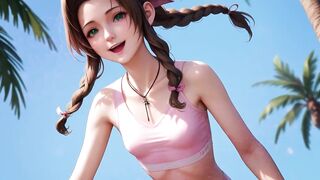 Tifa, Aerith & Yuffie's: Dick Training Summer Camp (Voiced Gooning Encouragement)
