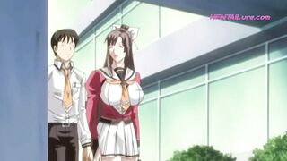 Janitor Gets Screwed on the Desk by Breasty Mistress After Hours in Her Office