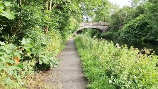 Pissing In Public. A quick pee on my walk. Nearly get caught..