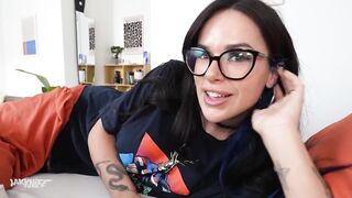 Sharing a couch with LARGE TITTY PUNK CUTIES - Effy Gal & Natasha Noel