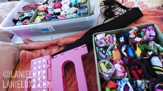 UNDRESSED VLOG: filming panty try on hauls !!! behind the scenes with a disabled porn creator