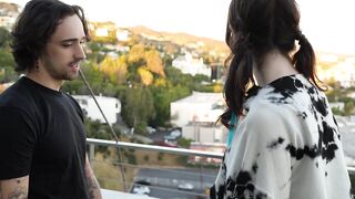 Tiny Alt Whore Knocked On the Wrong Door.. Lost T-beauty Gets Drilled Naive