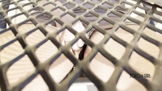 Masturbating outdoors, did the waiter notice that I was playing with my twat until I climax?