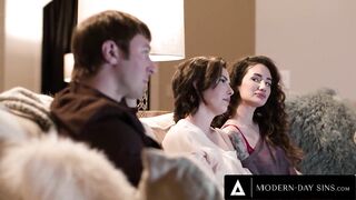 MODERN-DAY SINS - Lesbo Arabelle Raphael’s Secret Affair With GF Casey Calvert & Her Ex - PART 1
