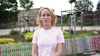 GERMAN SCOUT - Slender Aged Melisa Rose Pick Up for no Fuck-rubber Casting Screw