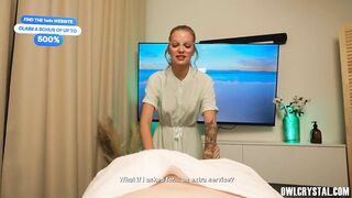 The Shy Masseuse Couldn’t Resist Her Client’s Large Weenie