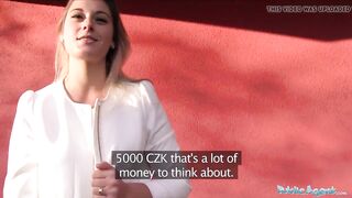 Public Agent Hawt teacher Agnes White banging in a car for e