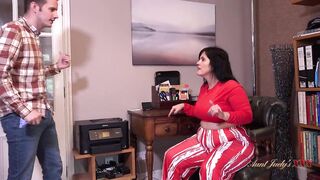 AuntJudysXXX - big beautiful woman Boss Lady Montse Swinger Gets Caught Masturbating at the Office