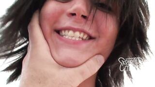 Breasty eighteen yo teen swallows all the cum