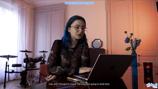 This toy will make your boss cum like a Daemon - POV Role Play by a Bushy Frenchwoman