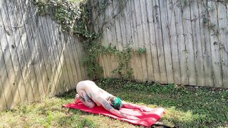 Stripped Yoga In My Backyard