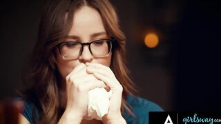 GIRLSWAY - Lonely Woman Cheats On Her Spouse With His Boss' Wife Angela White During Pair Dinner