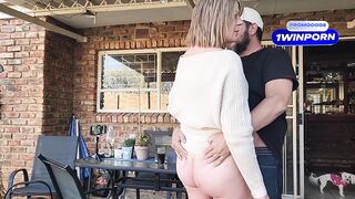 Screwing my neighbours wife outdoor