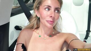 Bonnie Blue Picked Up And Drilled In Self Driving Car