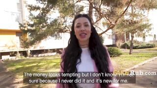 Face Tattoo Breasty Playgirl Does It For The Money..