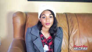 Slender Beautiful Brunette hair Skylar Gets Super Soaked With A Sextoy!