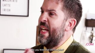 Golden-haired mother I'd like to fuck dominates stepson during the time that hubby watches and joins the pleasure