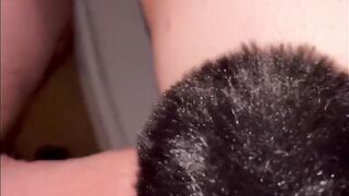 Gf can’t get over large ramrod with anal toy and creampie