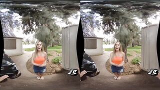 Screwing Cute Teen Addison Lee in the Back Seat - WankzVR