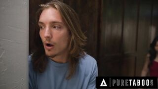 PURE TABOO Hawt Oriental Stepsis Lulu Chu Taunts Pervy Stepbro During Sex With Stepmom's Nudes!