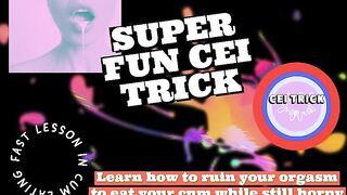 CEI TRICK Learn how to ruin your climax to eat your cum during the time that still sexually excited by Female-dominant Lana
