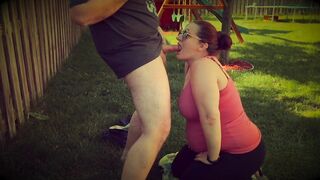 Outdoor Blow job and Facial Movie scene - Married Pair