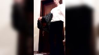 Gracious older homosexual dude undresses nude, performing a hawt striptease and fleshly dance in Monterrey, Nuevo Leon, Mexico.